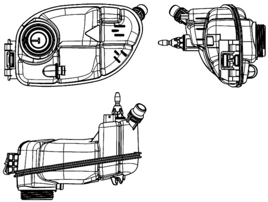 Компенсационный бак охлаждающая жидкость behr MAHLE/KNECHT CRT 65 000S