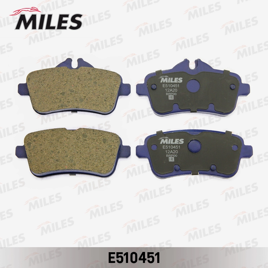 Комплект тормозных колодок дисковый тормоз MILES E510451