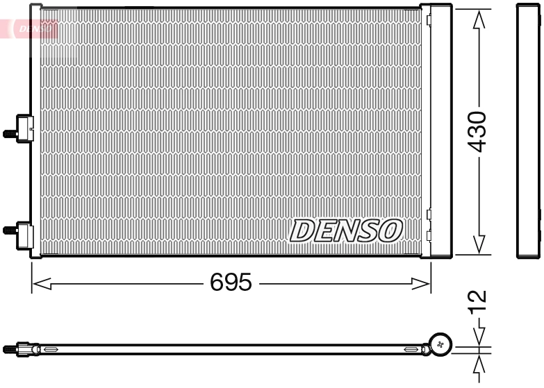 Конденсатор кондиционер DENSO DCN17061