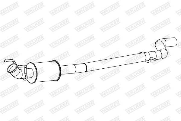 Средний глушитель выхлопных газов WALKER PRODUCTS 24329