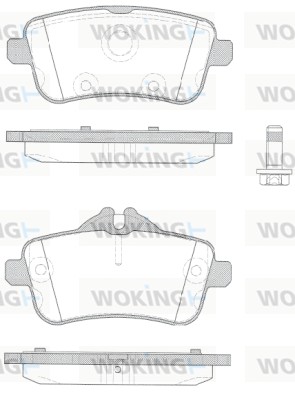 Комплект тормозных колодок дисковый тормоз WOKING P14033.10