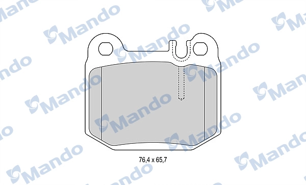 Комплект тормозных колодок дисковый тормоз MANDO MBF015156