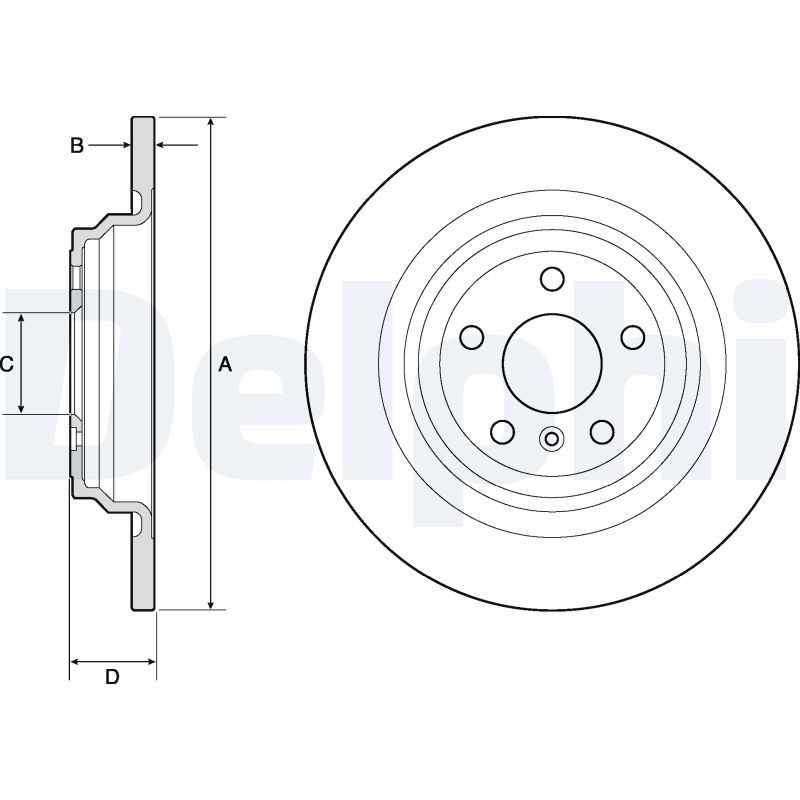 Тормозной диск DELPHI BG4754C