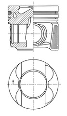 Поршень KOLBENSCHMIDT 41641600