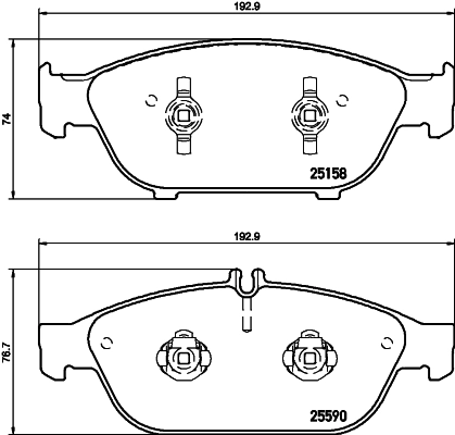 Комплект тормозных колодок дисковый тормоз HELLA/BEHR/PAGID 8DB 355 020-681