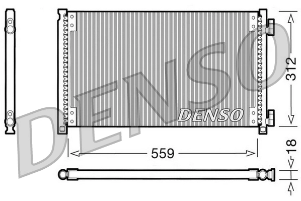 Конденсатор кондиционер DENSO DCN09100