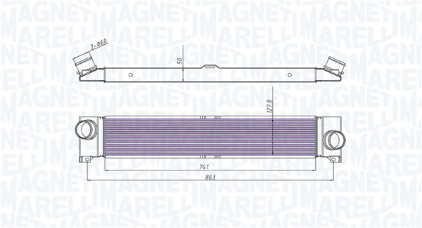 Интеркулер MAGNETI MARELLI 351319204310