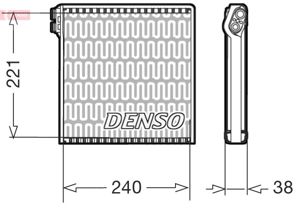 Испаритель кондиционер DENSO DEV09102