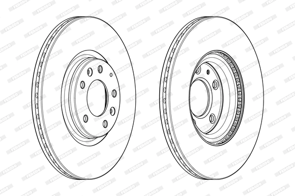 Тормозной диск premier FERODO DDF1880C