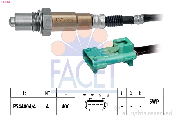 Лямбда-зонд made in italy - oe equivalent FACET 10.8068