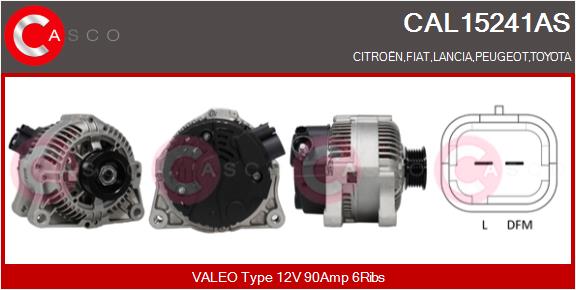 Генератор brand new hq CASCO CAL15241AS