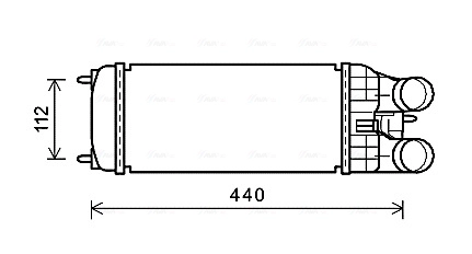 Интеркулер AVA QUALITY COOLING PEA4361