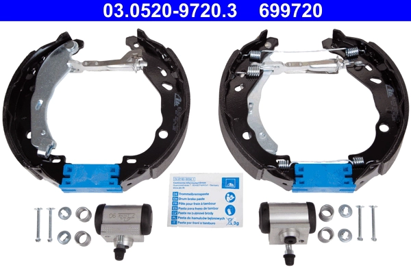 Комплект тормозных колодок original ate topkit ATE 03.0520-9720.3