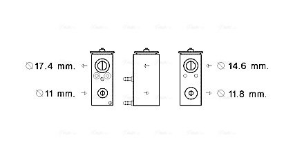 Расширительный клапан кондиционер AVA QUALITY COOLING PE1376