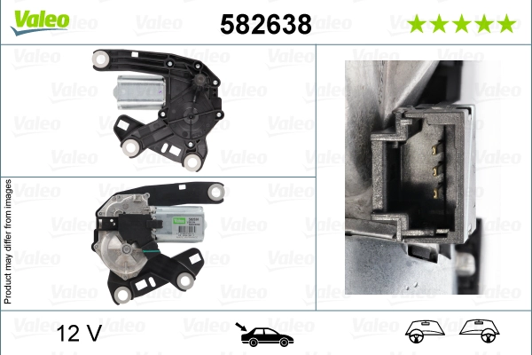 Двигатель стеклоочистителя original part VALEO 582638