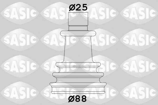 Комплект пыльника приводной вал SASIC 2933633