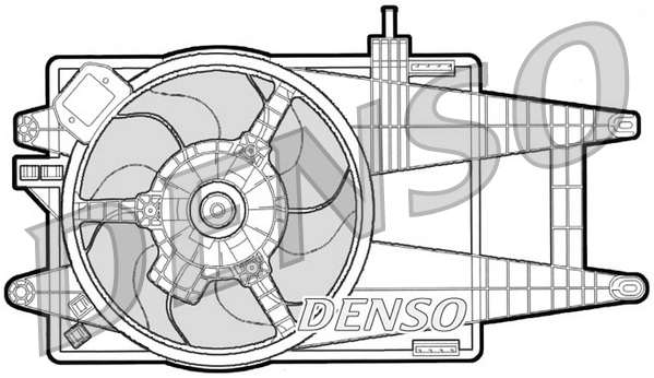 Вентилятор охлаждение двигателя DENSO DER09040