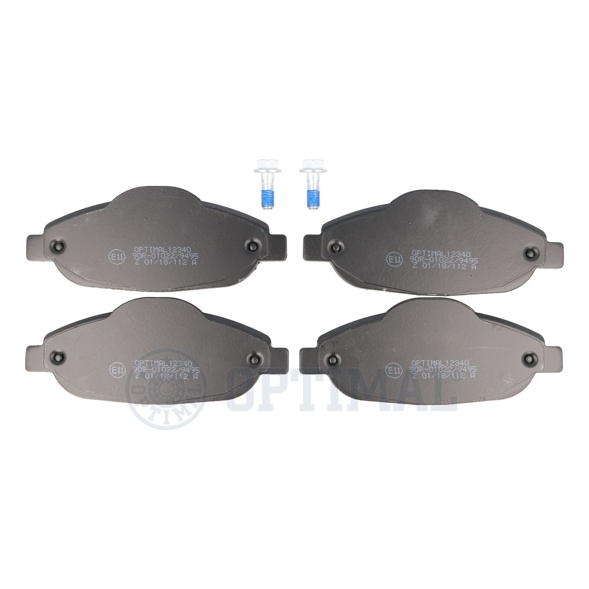 Комплект тормозных колодок дисковый тормоз OPTIMAL BP-12340