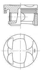 Поршень KOLBENSCHMIDT 41705610
