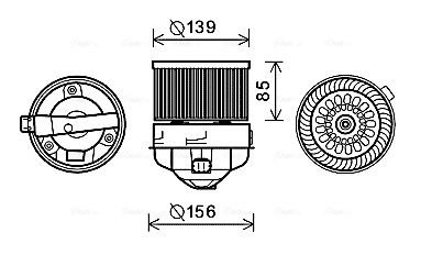 Вентилятор салона AVA QUALITY COOLING PE8370