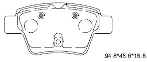 Комплект тормозных колодок дисковый тормоз ASIMCO KD7561