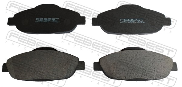 Комплект тормозных колодок дисковый тормоз FEBEST 2501-308F