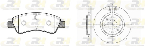 Комплект тормозов дисковый тормозной механизм dual kit ROADHOUSE 8840.00