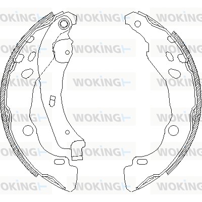 Тормозные колодки WOKING Z4152.00