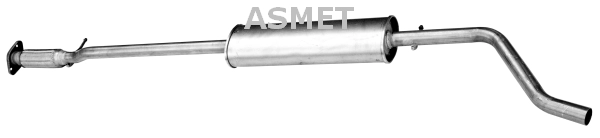 Средний глушитель выхлопных газов ASMET 16.050