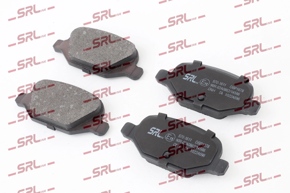 Комплект тормозных колодок дисковый тормоз SRLINE S70-1611