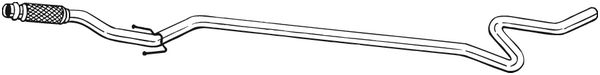 Труба выхлопного газа BOSAL 952-143