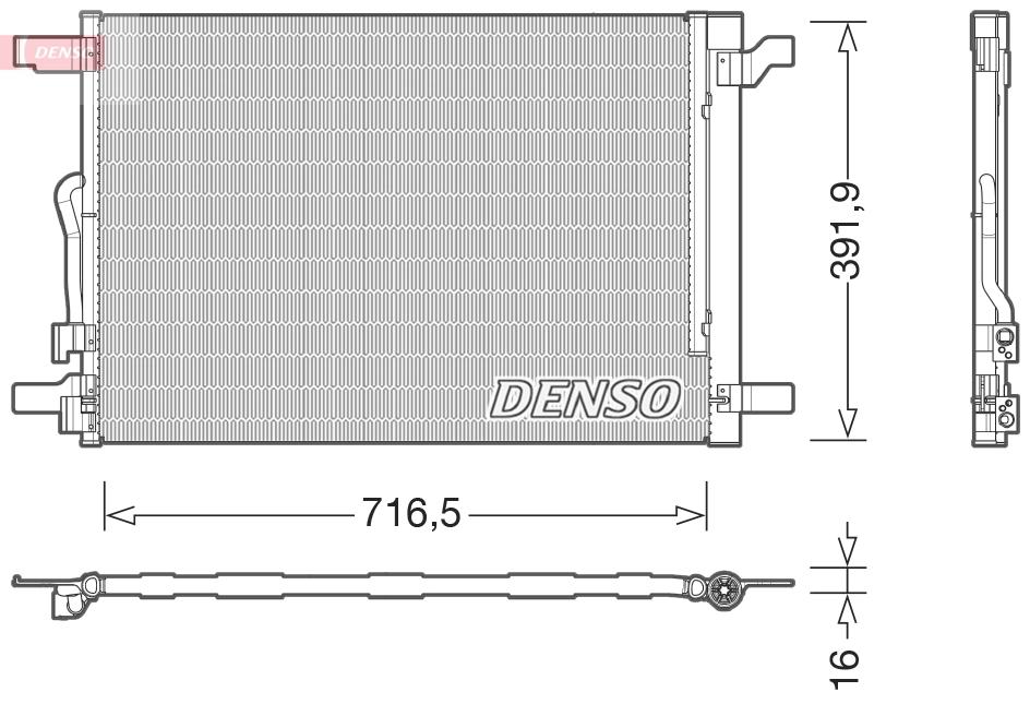 Конденсатор кондиционер DENSO DCN32024