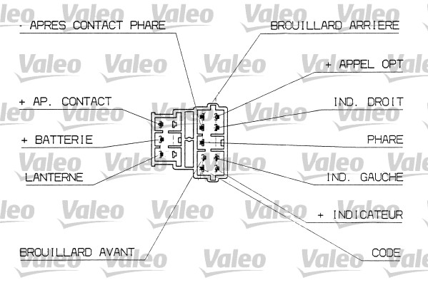 Выключатель на рулевой колонке original part VALEO 251312