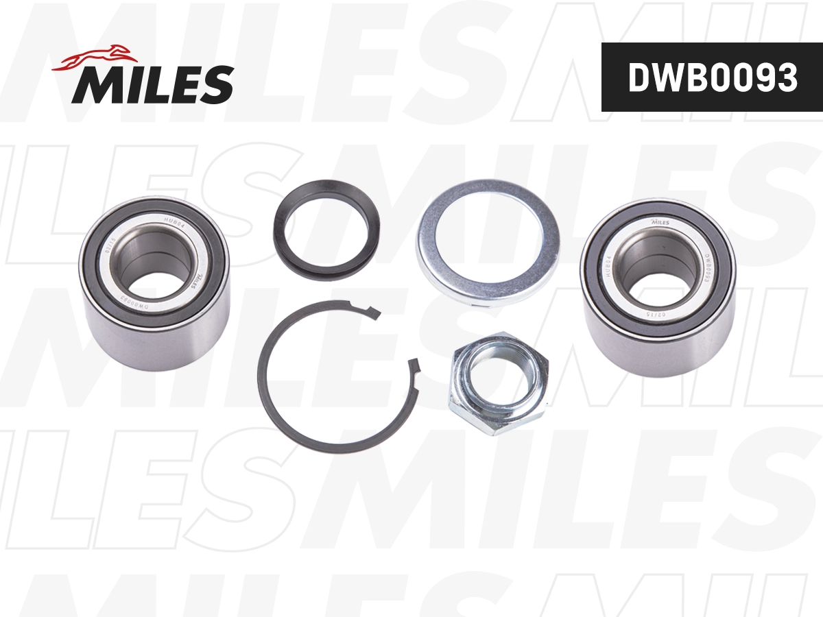 Комплект подшипника ступицы колеса MILES DWB0093