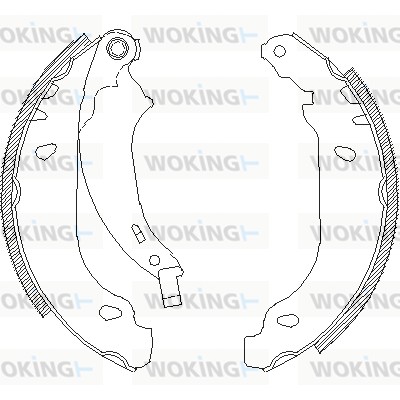 Тормозные колодки WOKING Z4076.00