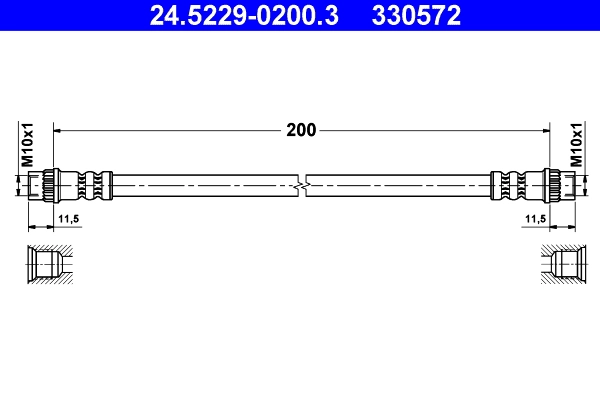 Тормозной шланг ATE 24.5229-0200.3