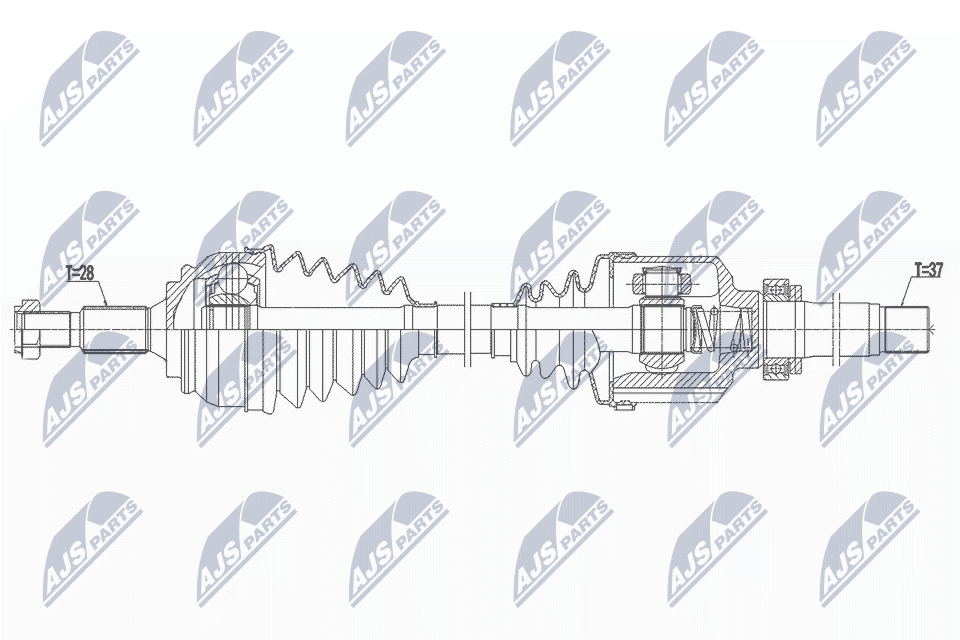 Приводной вал NTY NPW-PE-089