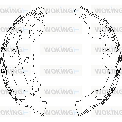 Тормозные колодки WOKING Z4187.00