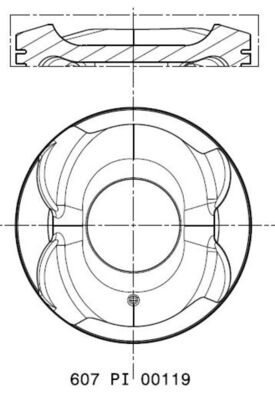 Поршень MAHLE/KNECHT 607 PI 00119 002