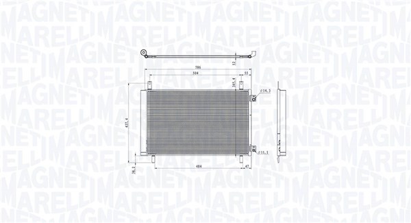 Конденсатор кондиционер MAGNETI MARELLI 350203105500