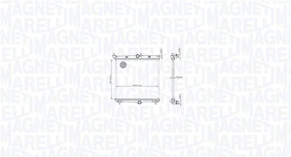 Радиатор охлаждение двигателя MAGNETI MARELLI 350213216500