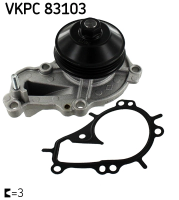 Водяной насос охлаждение двигателя SKF VKPC 83103