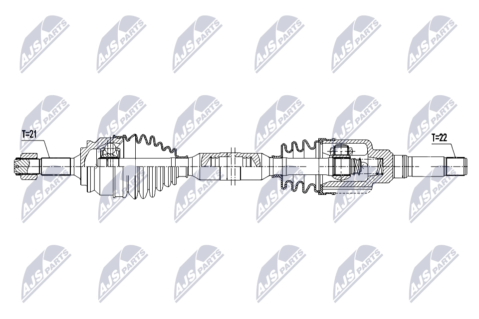 Приводной вал NTY NPW-PE-113