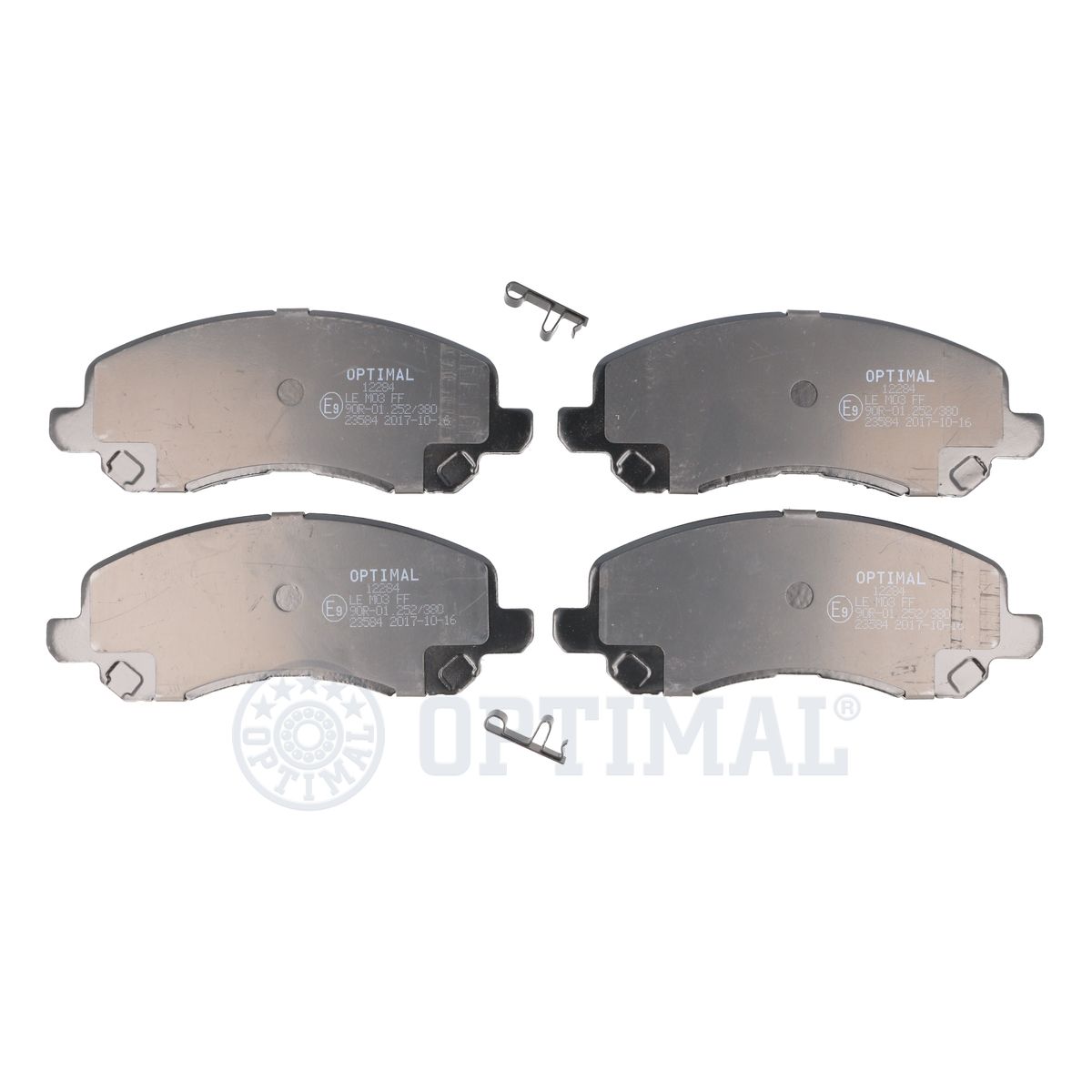 Комплект тормозных колодок дисковый тормоз OPTIMAL BP-12284