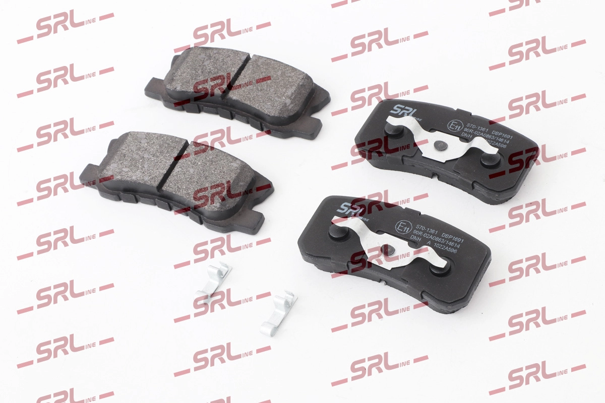 Комплект тормозных колодок дисковый тормоз SRLINE S70-1361