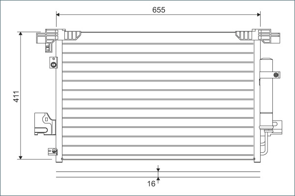 Конденсатор кондиционер VALEO 814315