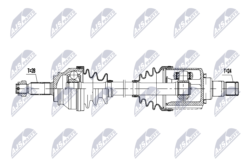 Приводной вал NTY NPW-MS-084