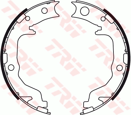 Комплект тормозных колодок стояночная тормозная система TRW GS8783