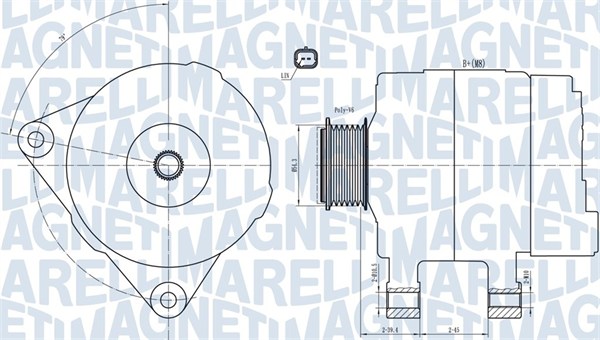 Генератор MAGNETI MARELLI 063732033010