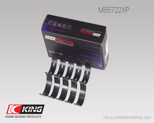 Комплект подшипников коленчатого вала KING MB5722XP